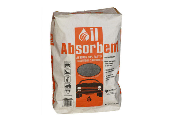 Druk fleksograficzny Wklejany zawór chemiczny Wielościenne torby papierowe Absorbent płynny