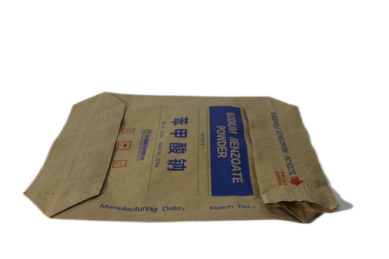 Przemysłowe worki papierowe z zaworem 25 kg z zamknięciem