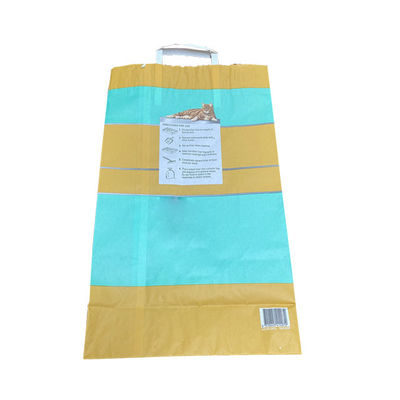 6L 10L 12L Torby do pakowania w papier pakowy Niestandardowe papierowe torby na śmieci dla kotów