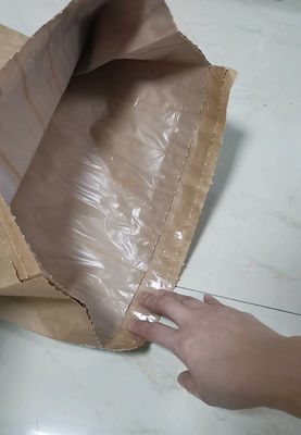 Brązowe torby papierowe, zamknięte cieplnie, niezawodne opakowania przyjazne dla środowiska