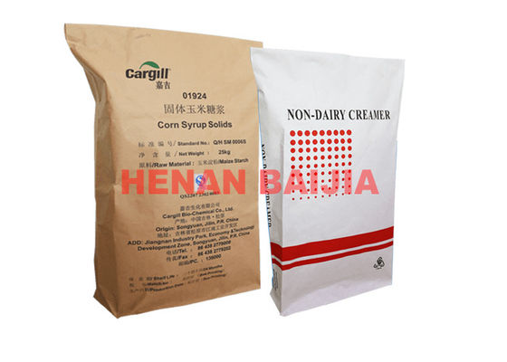 Przemysłowe worki papierowe z wieloma ściankami Szyte torby z otwartymi ustami Biodegradowalny standard GMP