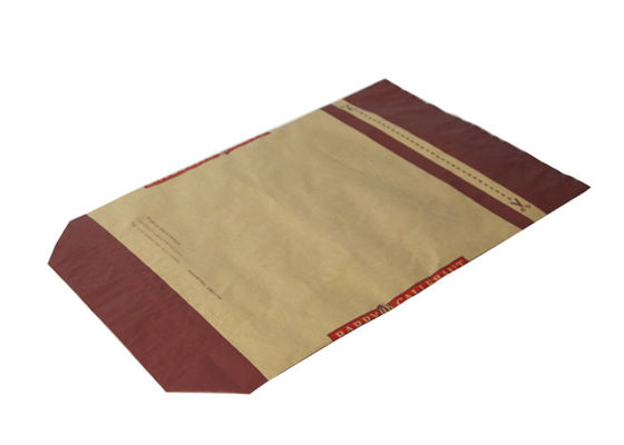 Wodoodporne torby papierowe wielowarstwowe o grubości 70 mm z nadrukiem flexo