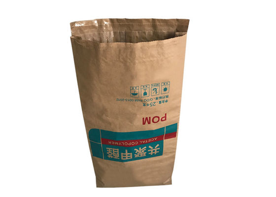 Odporne na wilgoć torby papierowe zgrzewane, białe, brązowe do synantryny