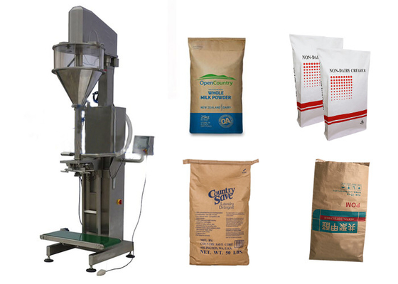 Recyklingowe torby papierowe Kraft 25kgs 50kgs Karma dla zwierząt domowych Dodatek do nasion dla ptaków