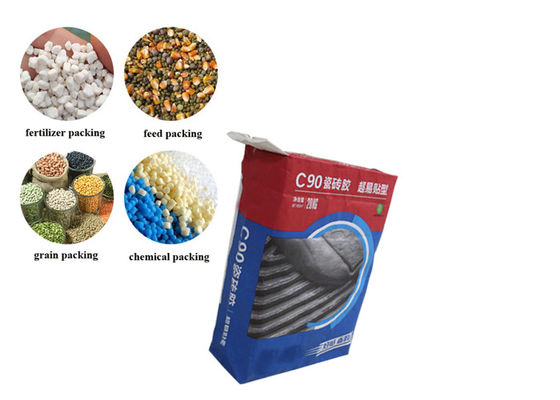 Druk fleksograficzny Wklejany zawór chemiczny Wielościenne torby papierowe Absorbent płynny