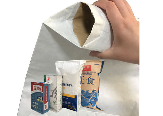 Druk fleksograficzny Wklejany zawór chemiczny Wielościenne torby papierowe Absorbent płynny