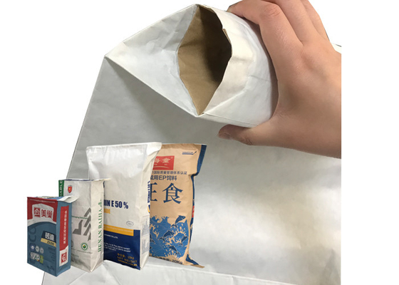 Wklejane chemicznie wielowarstwowe torby papierowe z nadrukiem na zamówienie 15 kg 20 kg