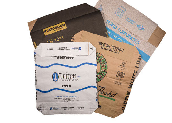 Pochłaniający rozlanie płyn chemiczny wklejany w proszku Wielowarstwowe torby papierowe 15 kg 20 kg 25 kg