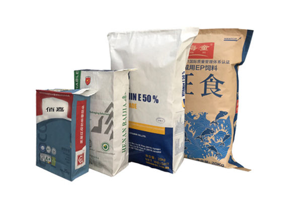 Cementowy druk fleksograficzny Wklejany zawór chemiczny Wielościenne torby papierowe Pochłaniacz płynów