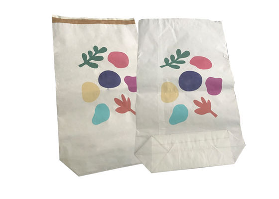 Zgrzewane torby papierowe klasy spożywczej Puste wielościenne z wkładką Pe