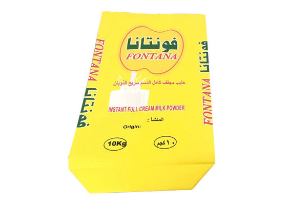 Opakowania na mleko w proszku 20 kg 25 kg Wielowarstwowe worki papierowe 3 warstwy Pe ​​Lined