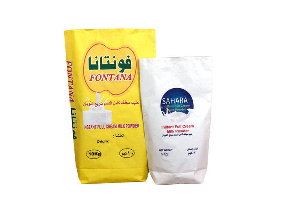 Opakowania na mleko w proszku 20 kg 25 kg Wielowarstwowe worki papierowe 3 warstwy Pe ​​Lined