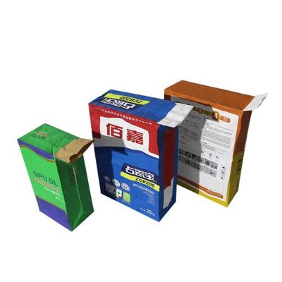 20 kg 25 kg Wodoodporne wielościenne torby papierowe Torba do pakowania cementu Druk fleksograficzny