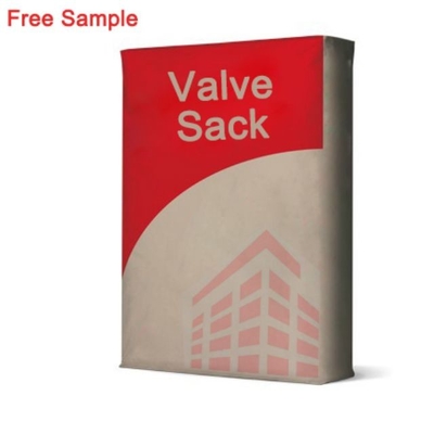 CMYK Color Pasted Valve Multiwall Paper Bag 50kg Kraft Paper Cement Bag
