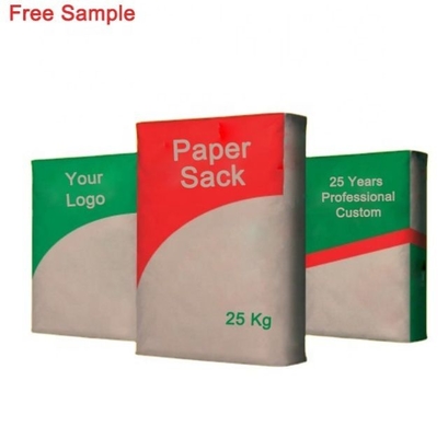 GMP Standard Pasted Valve Multiwall Paper Bags Torby na mleko w proszku nadające się do recyklingu