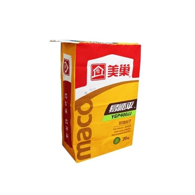 CMYK Color Pasted Valve Multiwall Paper Bag 50kg Kraft Paper Cement Bag