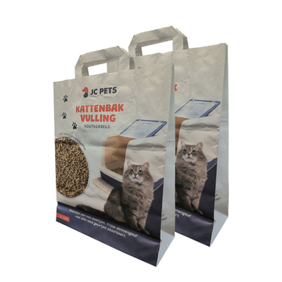 3,6 kg 7 l Niestandardowe logo Worki na śmieci dla kotów Białe laminowanie PP