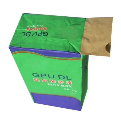 20 kg Wałka Kraft Paper Bag Opakowanie Konstrukcja niestandardowa Kształt Rozmiar wodoodporny