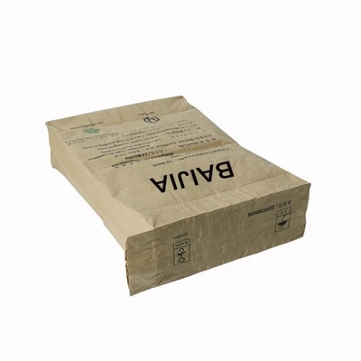 20 kg 25 kg Flexo Print Wklejony zawór Wielościenne torby papierowe Opakowania cementowe