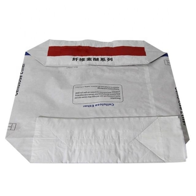 25 kg Kraft Paper Valve Cement Wklejony zawór Multiwall Paper Bags Eco Friendly