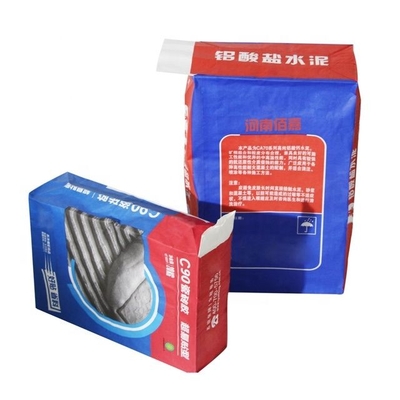Niestandardowe drukowane wielowarstwowe worki z papieru pakowego na cement 15 kg 20 kg
