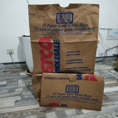 Niestandardowe drukowane podszewki papierowe worki na śmieci Heavy Duty