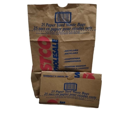 Niestandardowe podszewki Kraft Paper Trawnik i torby na liście Zbieranie odpadów