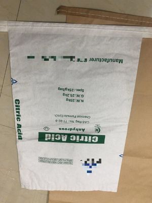 Drukowanie na zamówienie 20kg worki z papieru do szycia do opakowań