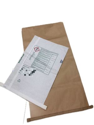 Ekologicznie przyjazne, zszyte, otwarte usta, wielościenowe torebki papierowe, logo dostosowane