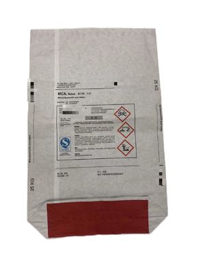 25 kg Wielopłytkowe worki papierowe z kwadratowym dnem Otwarte usta do opakowań chemicznych
