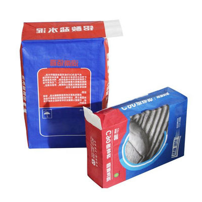 2 warstwy 3 warstwy Kraft Paper Valve Bags With Plastic Inner For Packaging Cement Putty Powder Chemical Hold 20kg 25kg 50kg