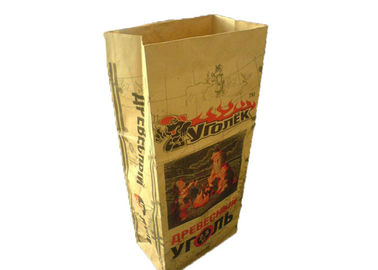 Kolorowe torby na węgiel do grilla Kraft Paper Sack Packaging Hurtownie Hot Seal Szyte Brown Paper