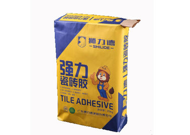 Niestandardowe logo Drukowane torby papierowe z zaworem 1-3 warstwy 60g-120g / M2 Silne obciążenie