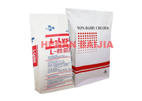 Przemysłowe worki papierowe z wieloma ściankami Szyte torby z otwartymi ustami Biodegradowalny standard GMP