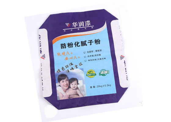 Wylotowe wklejone wielościenne torby papierowe do pakowania w proszku