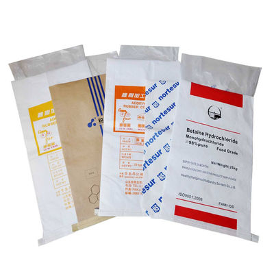 5kg 10kg 25kg Wielowarstwowe torby papierowe Kraft do pakowania ziarna