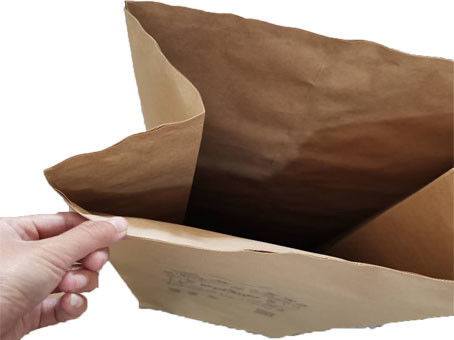Biodegradowalny brązowy, 2-warstwowy papierowy worek na śmieci 25 kg