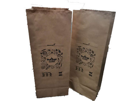30 Gl 120 g / m2 10 kg wklejonych worków papierowych wielościennych z zaworem