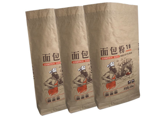 Worki do pakowania mąki pszennej Kraft 25 kg Torba papierowa do pakowania żywności