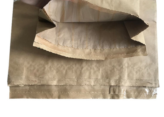 25KG wielowarstwowe torby papierowe typu Kraft ze ściskanym dnem do pakowania materiałów proszkowych
