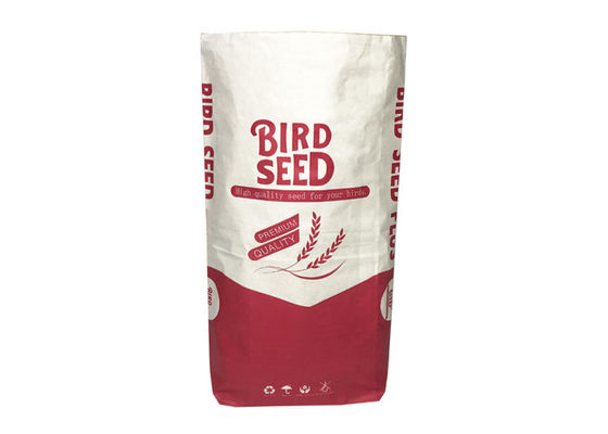 Mączka rybna 30 kg Wielowarstwowe torby papierowe Kraft Druk CMYK