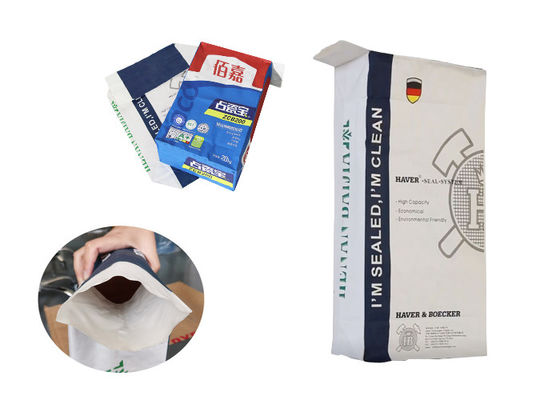 20kg 25kg Wielowarstwowe torby papierowe Kraft Opakowanie z klejem do płytek ceramicznych