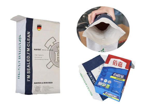 Worek papierowy 20 kg 25 kg wklejony papier pakowy Worek papierowy do pakowania cukru skrobiowego