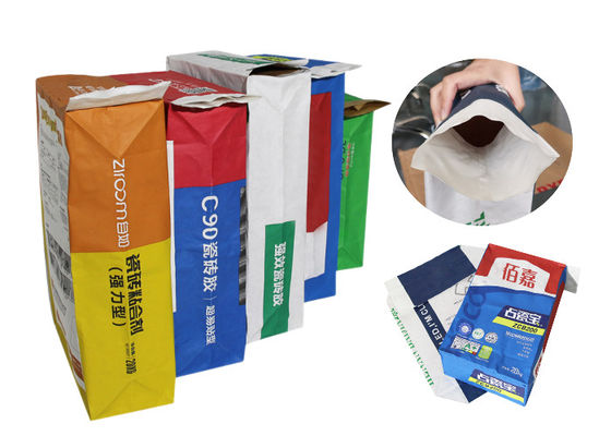 Środek do obróbki powierzchni betonu Wielowarstwowe torby papierowe Kraft 20kg 25kg