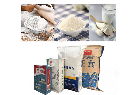10kg 15kg 25kg 50kg Wielościenne torby papierowe Kraft Torby do pakowania mąki w proszku