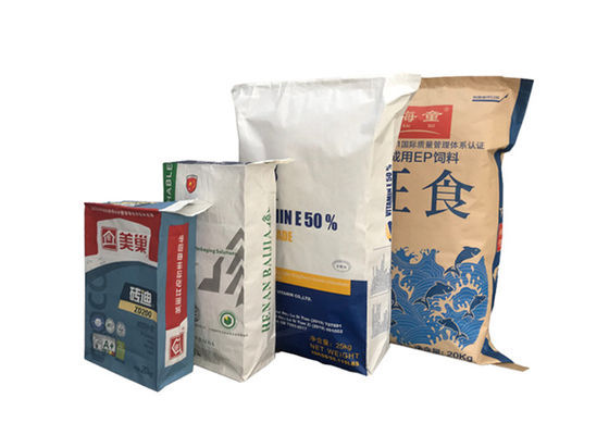 25 kg 50 kg Worki papierowe Kraft Valve Glina Gips Tynk Zaprawa Proszek Pusty blok dna