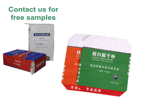 Bio - degradowalna torba z zaworem papierowym do zastosowań przemysłowych do tynków gipsowych