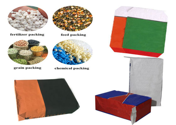 3-warstwowa, odporna na zużycie, nadająca się do recyklingu, papierowa torba z zaworem do nawozu