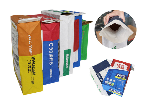 Wklejane chemicznie wielowarstwowe torby papierowe Folia PE lub worek papierowy Worek ryżowy Basmati