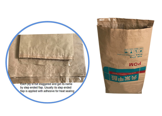 25 kg 20 kg 2-warstwowe lub 3-warstwowe + PE Liner Wielowarstwowe torby papierowe Brązowe worki na papier pakowy
